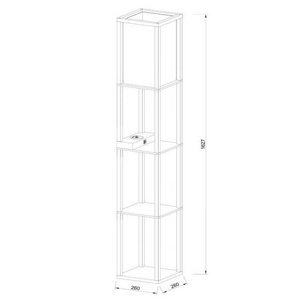 Lampa podłogowa Menno 44799/81/30 z funkcją ładowania telefonu beż czarna