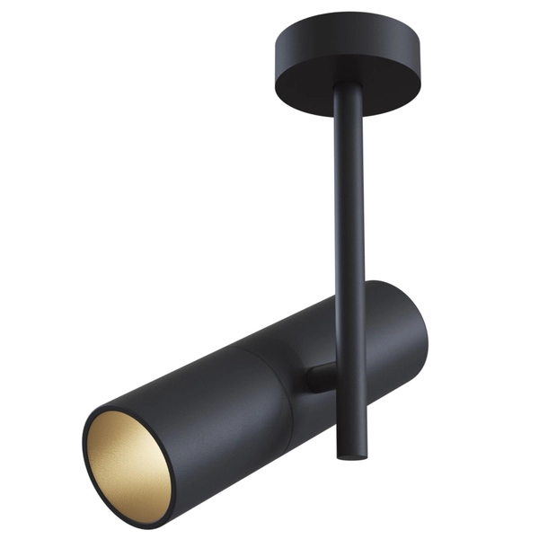 Metalowa lampa sufitowa tuba z regulacją czarna Elti OUTLET