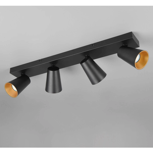 Regulowana lampa sufitowa Sharp 817100432 tuba punktowa do salonu czarna