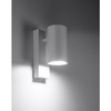 Biała lampa ścienna SL.1076 metalowa tuba do sypialni