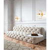 Ledowy kinkiet ścienny Impero MSE010100389 Moosee 15W 3000K glamour złoty