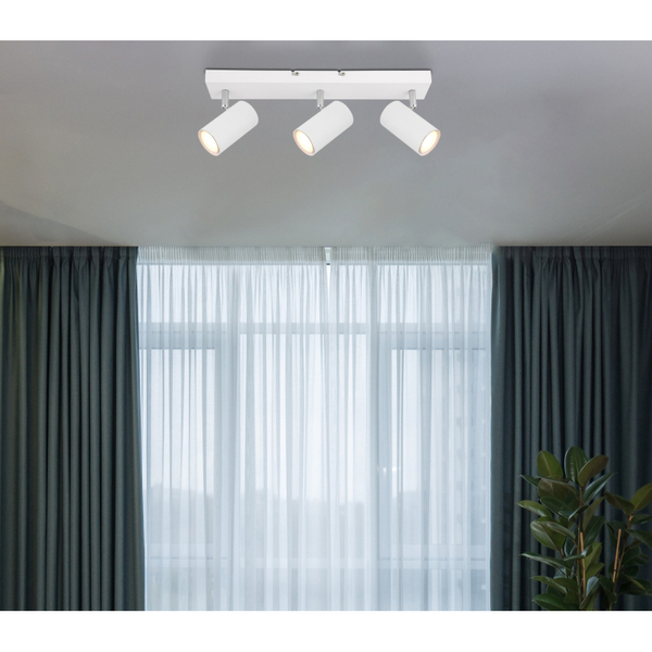 Reflektorowa lampa sufitowa Robby 57911-3W listwa biała