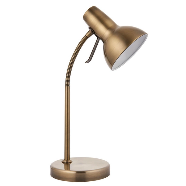 Biurkowa lampka regulowana Amalfi 76646 na peszlu mosiądz