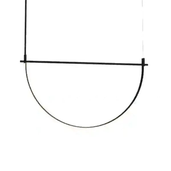 Wisząca lampa VICTORIA czarna P0686 1xLED 30W 3000K geometryczna