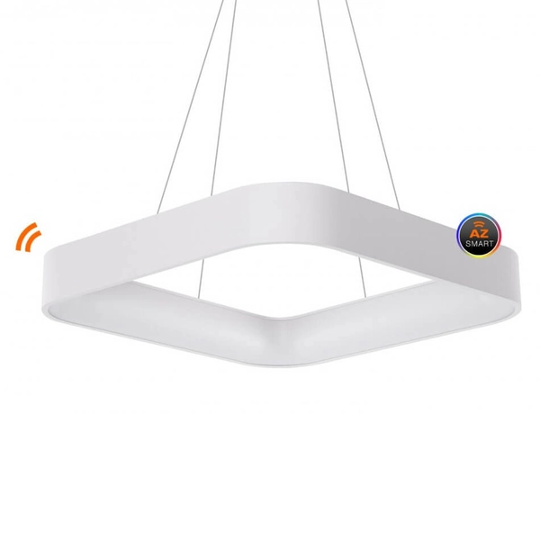 Biała lampa wisząca Solvent square LED 120W wifi smart