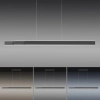 Lampa wisząca  nowoczesna PURE-LUME antracyt LED 76W 2700-5000K podłużna listwa do salonu 2738-13