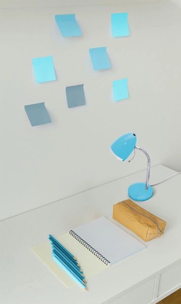 Ruchoma lampa stojąca Kajtek K-MT-200 dla dzieci turkusowa