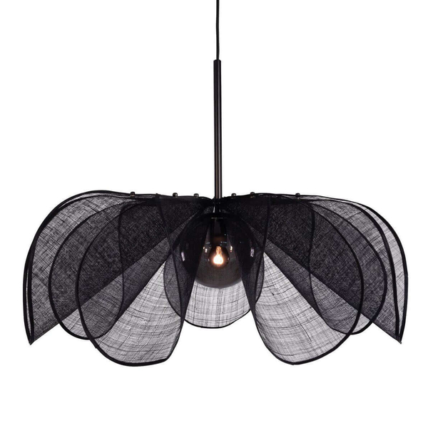Materiałowa lampa wisząca STYRKA 108662 Markslojd do jadalni przydymiony czarny