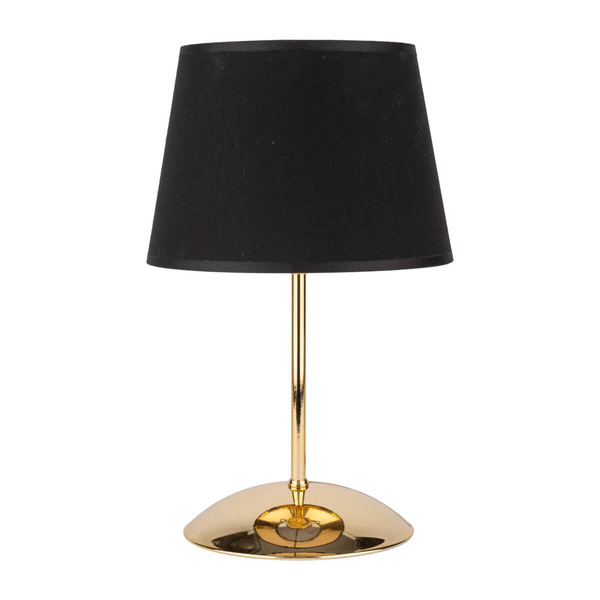 Stołowa lampka do salonu GLORY 5496 TK Lighting abażurowa czarna złota