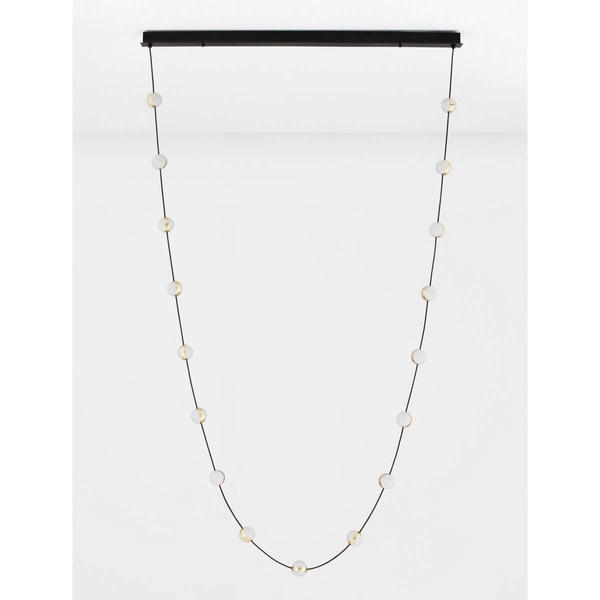 Lampa zwisająca nad stół CUTERVO LE44604 LED 54W 3000K bubbles czarna złota biała