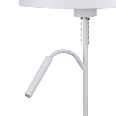 Stojąca lampa do sypialni podwójna Hotel 9074 Nowodvorski na peszlu biała