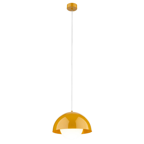 Lampa zwisowa Bono 10275 bubble do gabinetu metalowa biała żółta