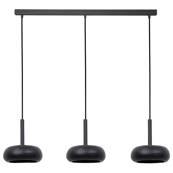 Podłużny żyrandol Otto 3 41393 ceramiczny regulowany czarny