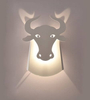 Ścienna lampa ORIGAMI BULL-W metalowa byk LED 6W 3000K biały
