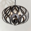 Metalowa wisząca lampa Sirolo 81750 na łańcuchu antyczna brązowa