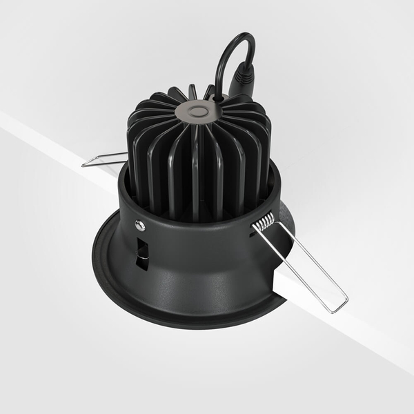 Lampa wpuszczana Yin DL031-L12W3K-D-B Maytoni LED 12W 3000K czarna