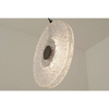 Okrągła lampa wisząca 23075 LED 11W 3000K dysk szklany czarny