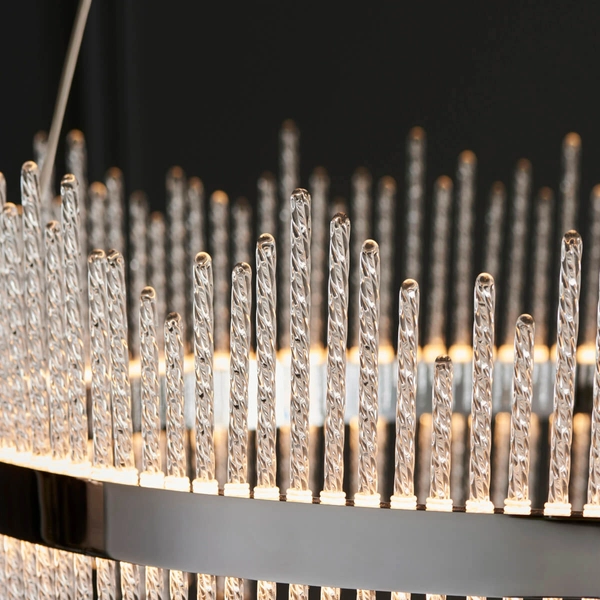 Nowoczesna lampa wisząca L&-1107108 LED 56W 3000K chrom przezroczysty