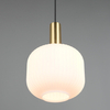 Lampa wisząca DIVA 319800108 pojedyncza metalowa czarny złoty biały