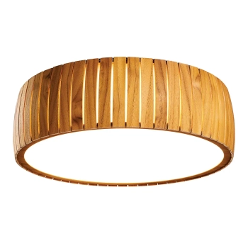 Okrągły plafon Barrel QN-BARREL-F-LED-50-TEAK LED 17W 3000K brązowy