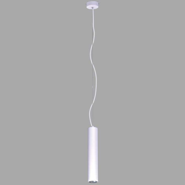 LAMPA wisząca Mile K-4417 Kaja okrągła OPRAWA metalowa tuba zwis biały