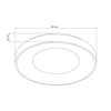 Ledowy plafon Witold 326713 Polux 48W 3000-6000K IP44 czarny biały