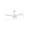 Lampowentylator LED czarny 23004+23005 1x LED 18W 3000K IP44 barwa ciepła