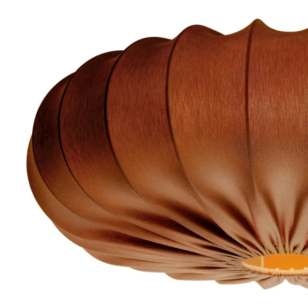 Lampa wisząca z abażurem CAFEE brązowa 31-39248 1xE27 tkaninowa