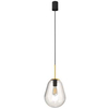 LAMPA wisząca PEAR 8673 Nowodvorski loftowa OPRAWA szklany ZWIS skandynawski przezroczysty czarny złoty