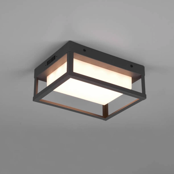 Ścienna lampa elewacyjna PORTOR DL142277860 LED 10,5W 2300-4000K IP54 antracyt