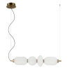 Żyrandol kulisty Nico PND-8545-4H-AB-WH LED 18W 3000K biały