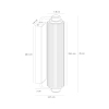 Ścienny kinkiet do salonu Nimal 2310521035 tuba IP44 mosiądz