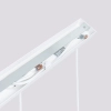 Potrójna wisząca lampa KARBON SL.1537 podłużna ryflowana biała