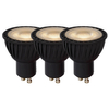 Zestaw 3 żarówek LED 49006/15/30 Lucide GU10 5W 3000K 320lm czarny