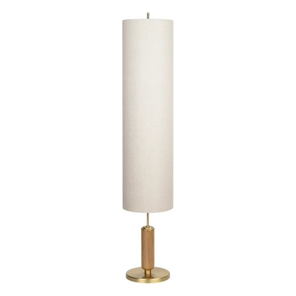 Stojąca lampa tuba Natura NAT-LS-3 (ZM) ekologiczna drewniana biała