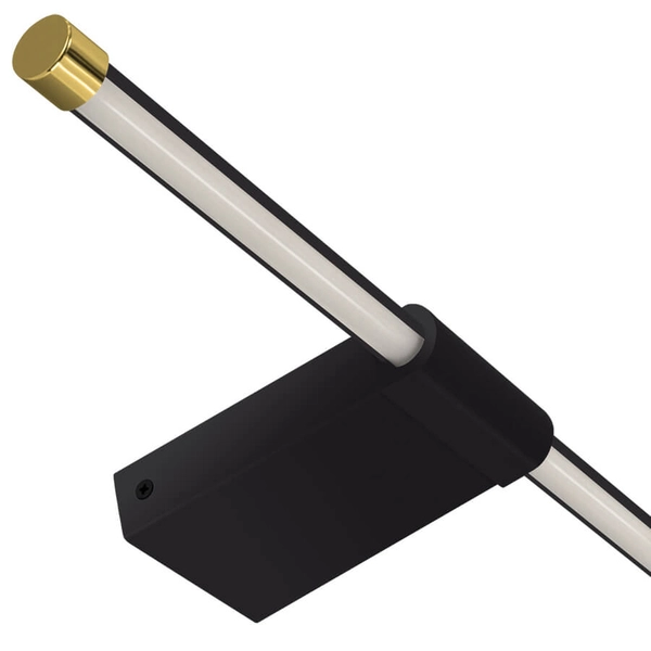 Ścienna lampa Paso 4113 Ideus LED 9W 4100K do łazienki IP44 złota czarna