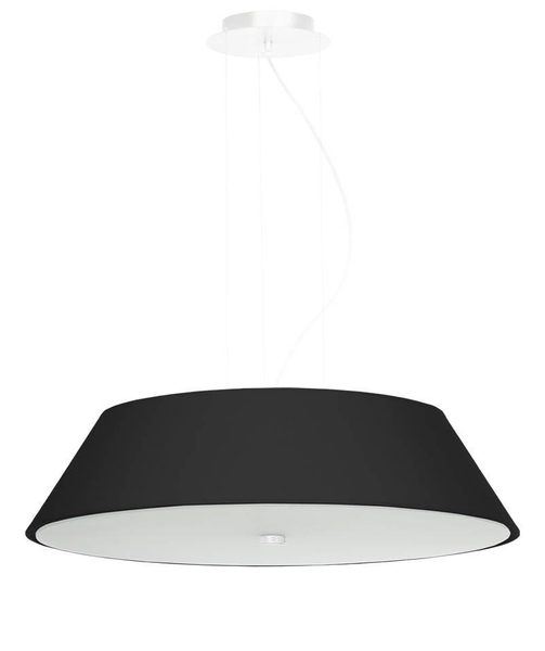 LAMPA wisząca SL.0766 abażurowa OPRAWA zwis okrągły czarny