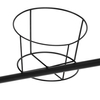Lampa wisząca z koszykiem Rocco K-4757 Kaja reflektory metalowa czarna