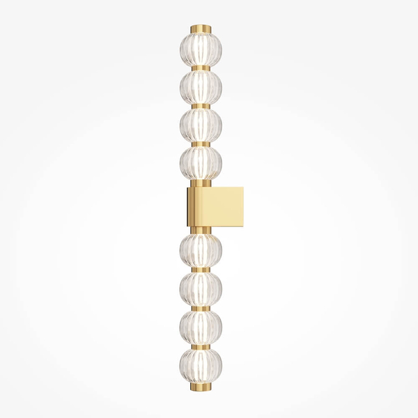 Ścienna lampa Amulet MOD555WL-L13G3K LED 19W 3000K złoty przezroczysty