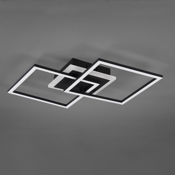 Geometryczna lampa sufitowa HALIA DL132-62793 LED 25W 3000K czarna