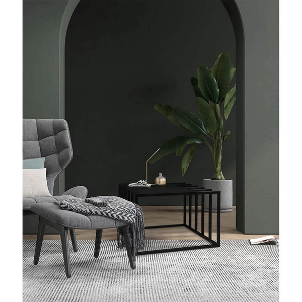 Stolik do salonu Kaja Home KS-19 STOLIK Kaja nowoczesny metalowy czarny