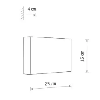 Ścienna lampa tkaninowa CEDRO 11669 góra-dół beżowa