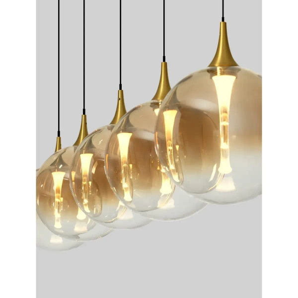 Wielopunktowa lampa wisząca LURVELA LE45135 LED 20W 3000K kule złote