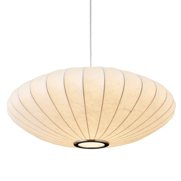 Wisząca lampa SILK ST-2328-50 Step Into Design owalna tkanina biała