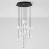 Wielopunktowa lampa wisząca CHEPEN LE44643 LED 48W 3000K czarny chrom