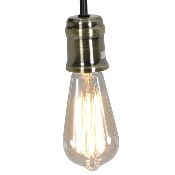 Kinkiet ścienny GOLDIE 21-56160 industrialna żarówka bulb patyna czarna