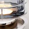 Lampa do salonu QN-ARNO-SMOKE-PN przydymiona srebrna