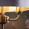 Stołowa lampa vintage Highclere 98932 Endon do sypialni biała mosiądz