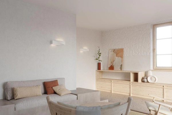 Kinkiet LAMPA ścienna SL.0003 ceramiczna OPRAWA przyścienna biała