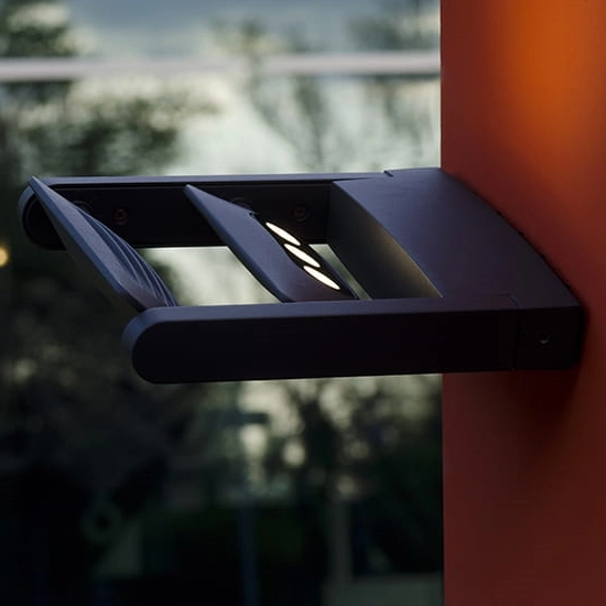 Kinkiet zewnętrzny SIGMUND-6W Elstead LED 18W do ogrodu grafit